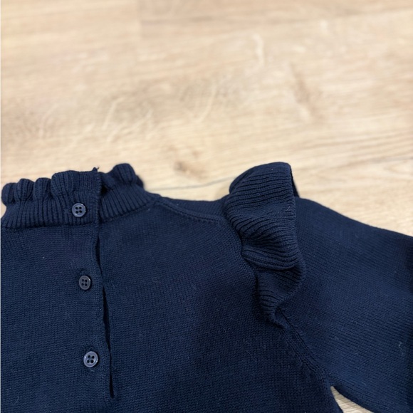 Janie and Jack little girls Navy Sweater with Horse Design - Picture 5 of 5